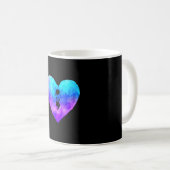Mug Prévention sensibilisation sarcelle & point-virgul (Devant droit)