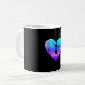 Mug Prévention sensibilisation sarcelle & point-virgul (Devant gauche)