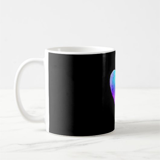 Mug Prévention sensibilisation sarcelle & point-virgul (Gauche)
