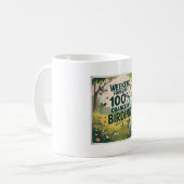 Mug Prévision de fin de semaine : 100% Chance d'oiseau (Devant gauche)