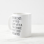 Mug Prévision de travail, idée cadeau d'anniversaire d (Devant gauche)