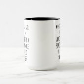 Mug Prévision du travail Sarcasme dispersé, Drôle best (Centre)