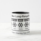 Mug Prévision heureuse de skieur (Centre)