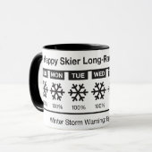 Mug Prévision heureuse de skieur (Devant gauche)