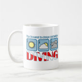 Mug Prévision pour la plongée (Gauche)