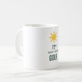 Mug Prévisions d'anniversaire de golf pour golfeur (Devant gauche)
