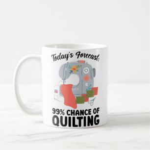 Mug Prévisions d'aujourd'hui pour femmes 99 Chance de