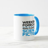 Mug Prévisions de fin de semaine - 100% Chance de scie (Devant droit)