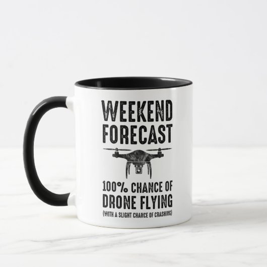 Mug Prévisions de fin de semaine - 100 % de chances de (Gauche)