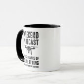 Mug Prévisions de fin de semaine - 100 % de chances de (Devant gauche)