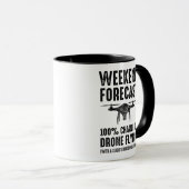 Mug Prévisions de fin de semaine - 100 % de chances de (Devant droit)