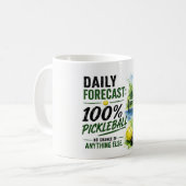 Mug Prévisions de vie quotidienne de pickleball (Devant gauche)