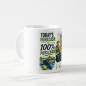 Mug Prévisions de vie quotidienne de pickleball (Devant gauche)