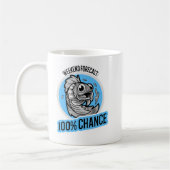 Mug Prévisions de week-end 100% de chance T-Shirt (Gauche)