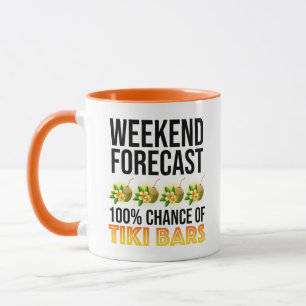 Mug Prévisions de week-end - 100 % de chances de bars