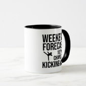 Mug Prévisions de week-end - 100% de chances de déchir (Devant droit)