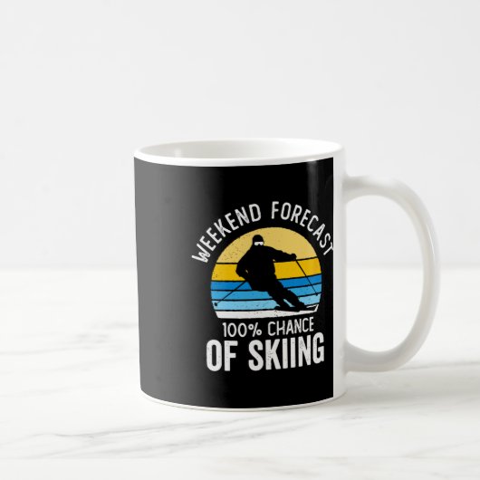 Mug Prévisions de week-end 100% de chances de soleil v (Droite)