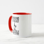 Mug Prévisions de week-end - 100 % de chances de vinif (Devant gauche)