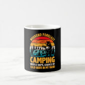 Mug Prévisions de week-end de camping 100% de chance d (Centre)