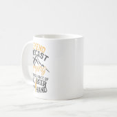 Mug Prévisions de week-end de camping drôle 100% de ch (Devant gauche)