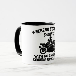 Mug Prévisions de week-end en moto... drôle de moto