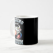 Mug Prévisions de week-end pour le vendredi de vacance (Devant gauche)