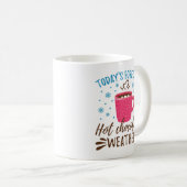 Mug Prévisions du jour Chocolat chaud Météo (Devant droit)