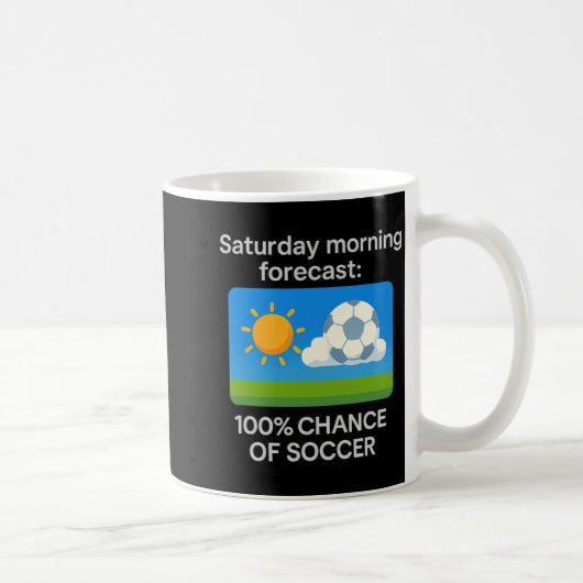 Mug Prévisions du samedi matin 100 chances de T S de f (Droite)