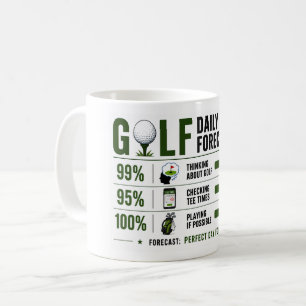 Mug Prévisions météo dicton drôle de golf 