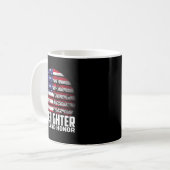 Mug Pride And Honor Fireman Gift Proud Firefighter Quo (Devant gauche)