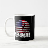 Mug Pride And Honor Fireman Gift Proud Firefighter Quo (Gauche)