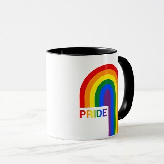 Mug Pride arc-en-ciel (Devant droit)