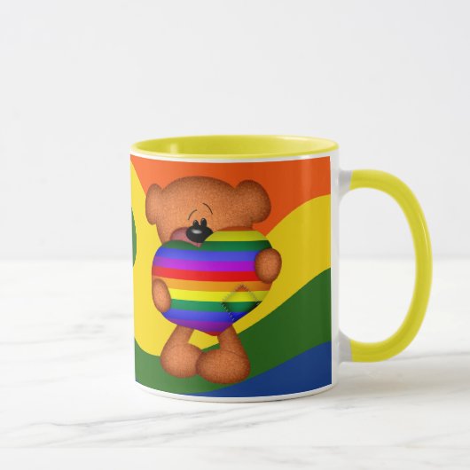 Mug Pride Coeur Teddy Ours (Droite)