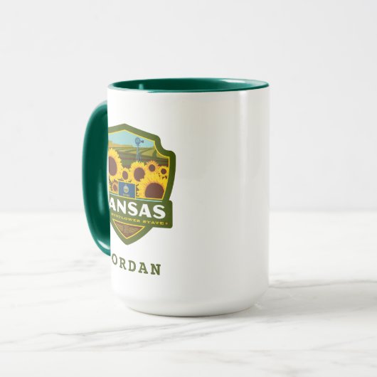 Mug Pride d'état | Kansas (Devant gauche)