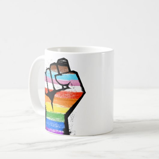 Mug Pride du progrès inclusif (Devant gauche)