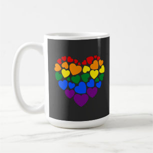 Mug Pride- gay arc-en-ciel coeur de l'amour