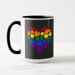 Mug Pride- gay arc-en-ciel coeur de l'amour