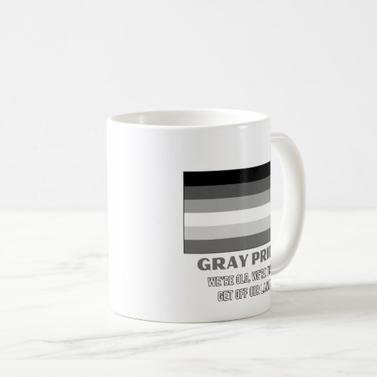 Mug Pride gris (Devant droit)