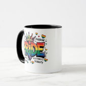 Mug Pride LGBTQ Acceptance LGBT 4th of July Flag USA (Devant gauche)