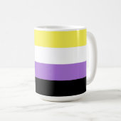Mug Pride non binaire (Devant droit)