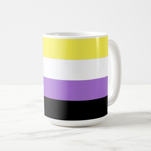 Mug Pride non binaire (Devant droit)