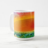 MUG PRIER DES MANTIS AU COUCHER DU SOLEIL (Devant gauche)