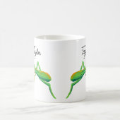 Mug Prier Mantis en vert vif Personnalisé (Centre)