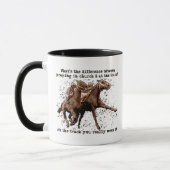 Mug Prière aux courses de cheval (Gauche)