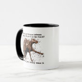 Mug Prière aux courses de cheval (Devant gauche)