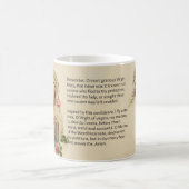 Mug Prière bénie de Memorare de roses de Vierge Marie (Centre)