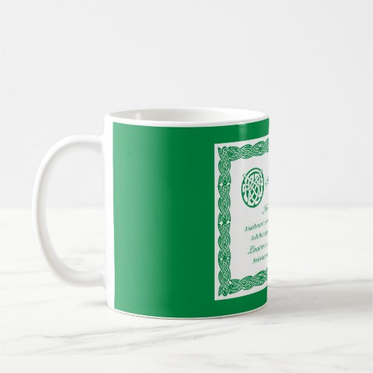Mug Prière celtique Saint Patrick's Day (Gauche)