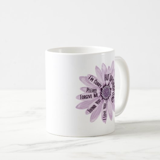 Mug Prière Daisy Ho´oponopono (Devant droit)