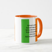 Mug Prière de bénédiction irlandaise (Devant droit)