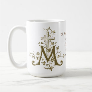 Mug Prière de la Croix Marie de la bénédiction catholi
